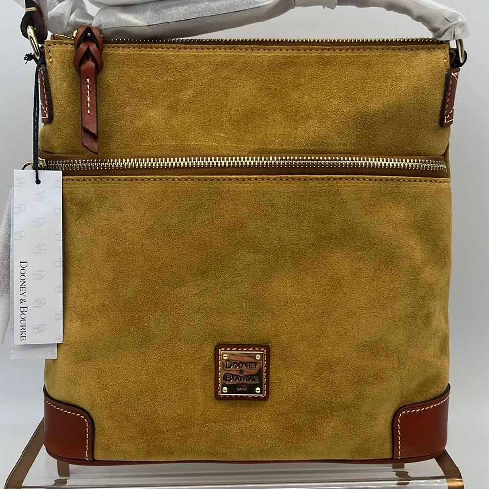 Dooney & Bourke Suede Crossbody Chamois